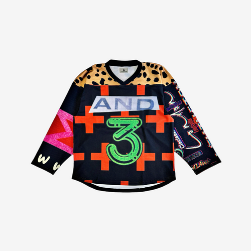 "AND 3" Heavy Mesh Jersey - Black