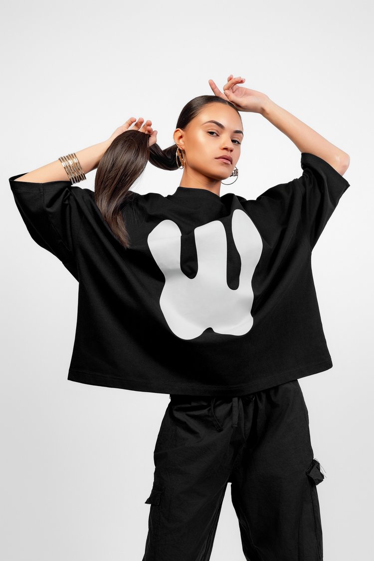 Noraj Oversized Tee - Black Caviar
