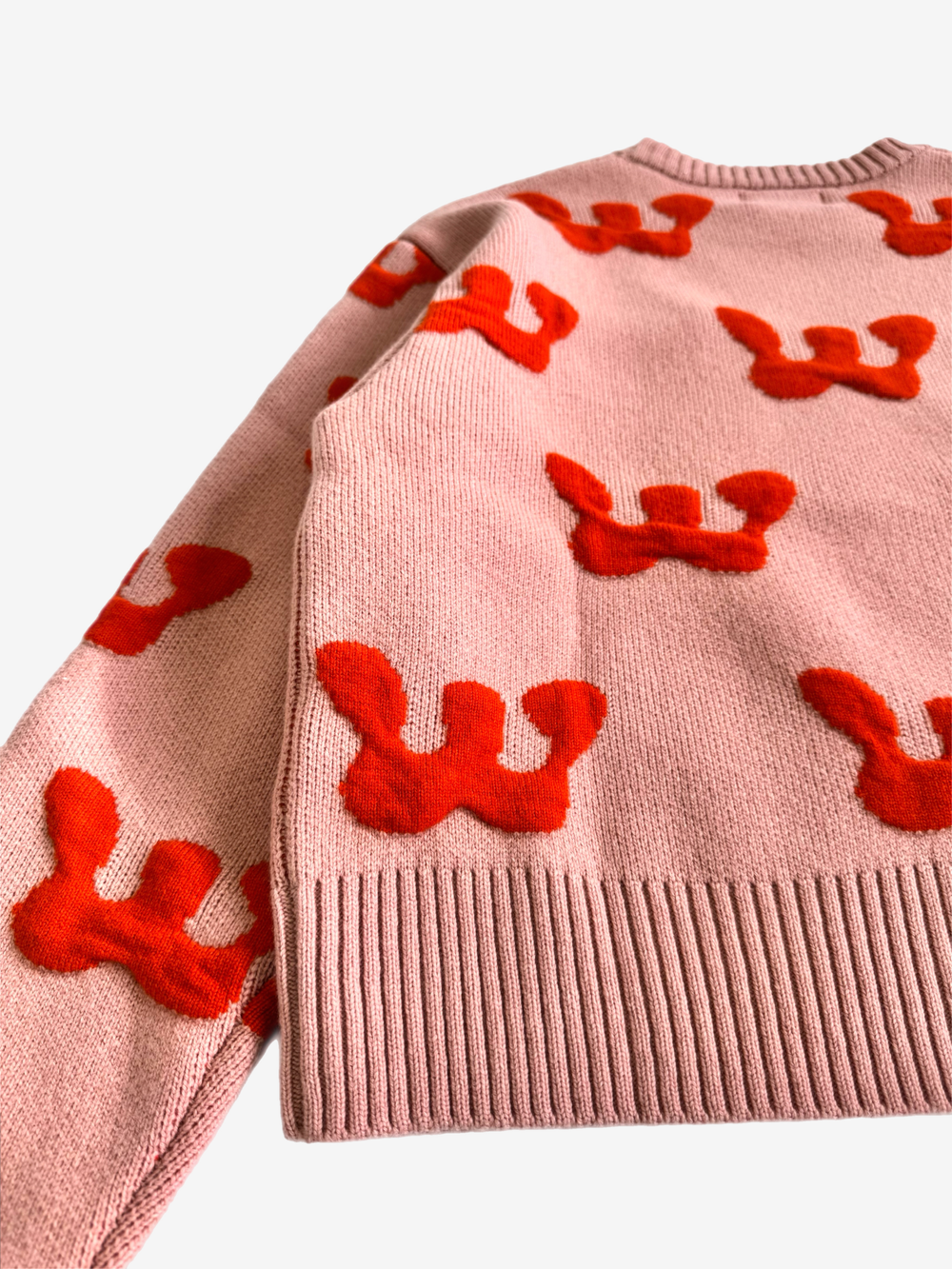Owens Crew Knit - Strawberry/Mellow Rose