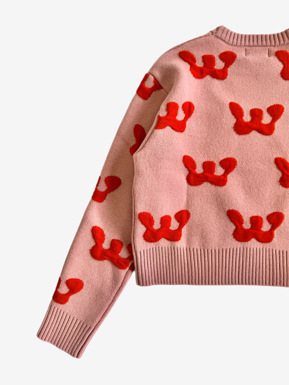 Owens Crew Knit - Strawberry/Mellow Rose