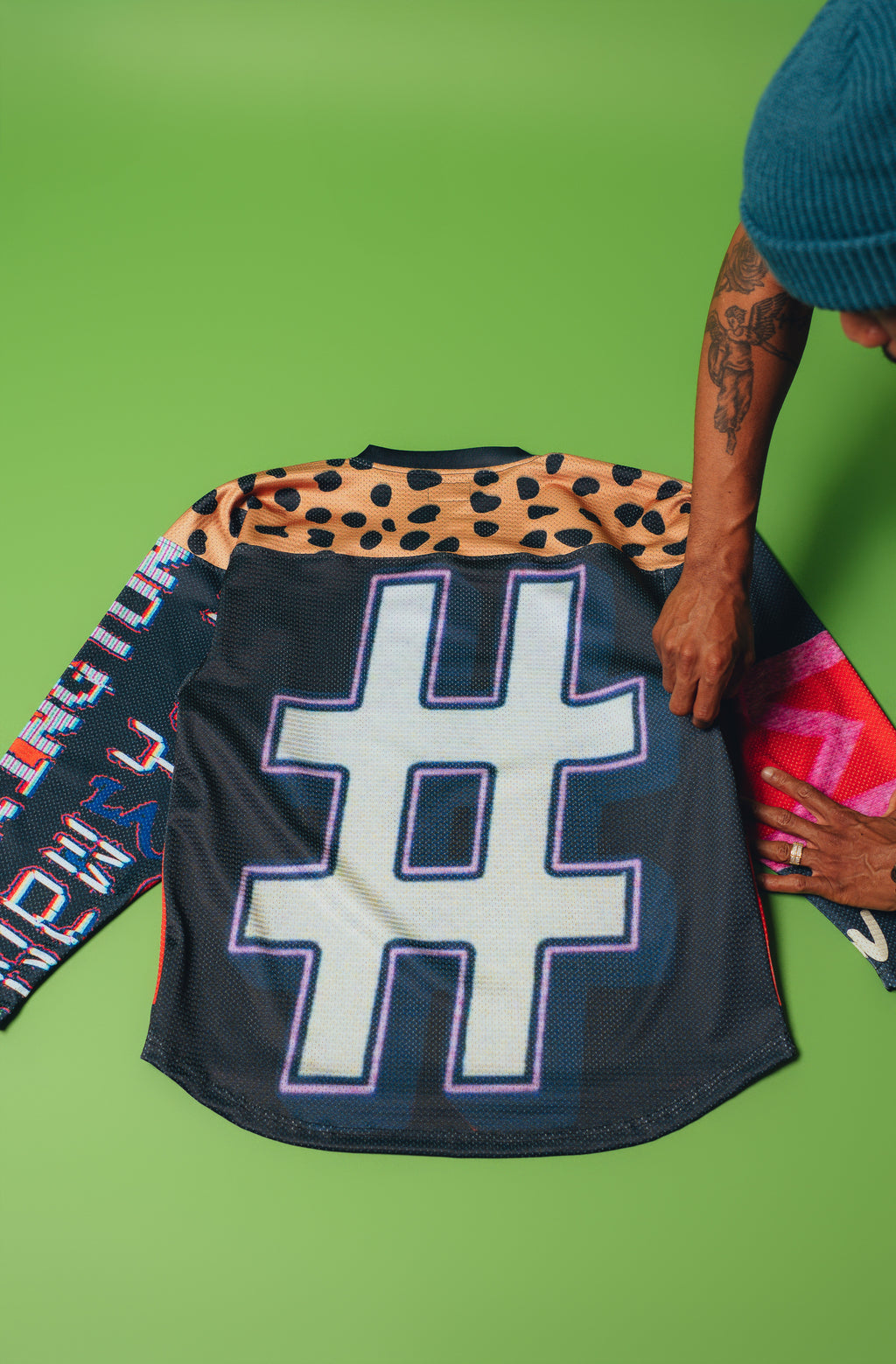 "AND 3" Heavy Mesh Jersey - Black